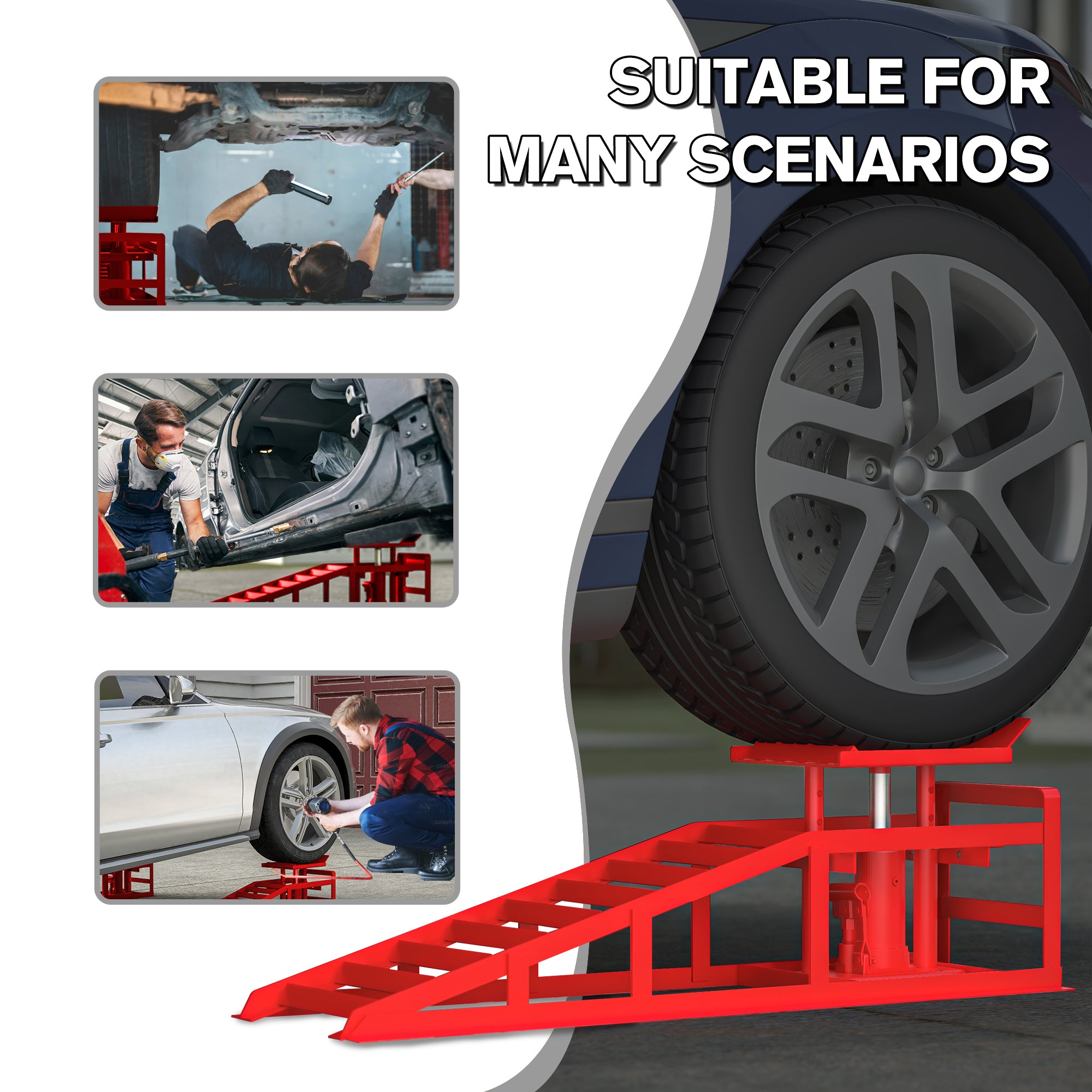 Rampes hydrauliques 5 tonnes valve sécurité levage véhicule atelier professionnel
