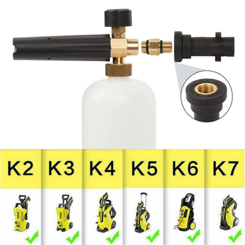 Canon à mousse haute pression – Compatible Karcher K2 à K7-Accessoire de lavage professionnel – Usage automobile