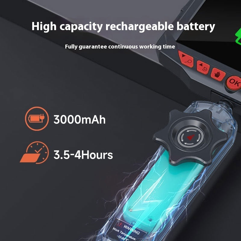 Caméra endoscopique inspection automobile écran HD 7 pouces rotation 360 degrés
