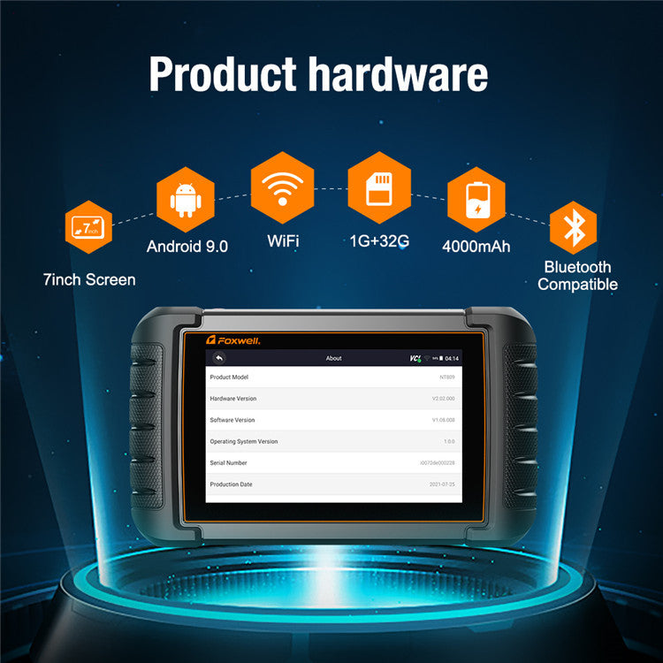 Valise diagnostic automobile multimarque OBD2 écran tactile WiFi temps réel
